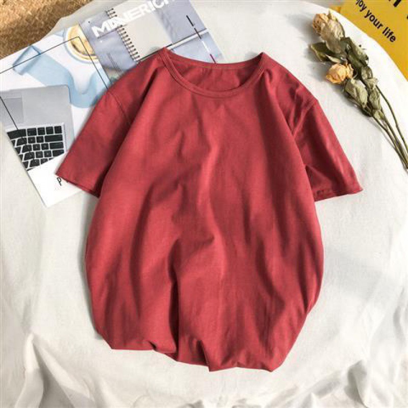 Rust red round short