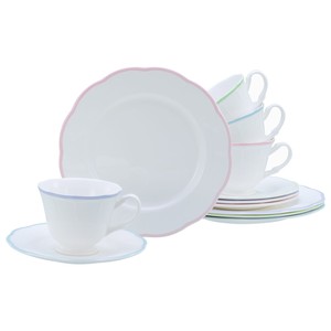 Colorful 12-Piece Modern Ceramic Durable Coffee Service <b>Set</b> for Afternoon <b>Tea</b> - Product Image 1