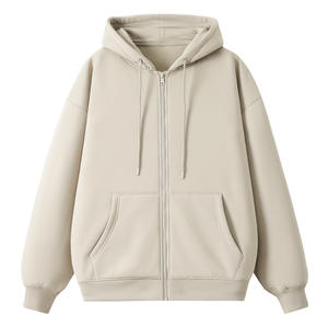 Venta al por mayor de ropa unisex cardigan HOODIE hombres abrigos con capucha nuevos hombres con cremallera ropa y ropa - Product Image 2