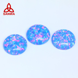 Bello-gemas de ópalo OP05 para mujer, cabujones de forma ovalada azul del Pacific, fábrica directa personalizada, fabricación de joyas de lujo - Product Image 6