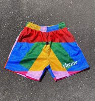 Shorts en satin et maille unis, longueur genou, pour l'été, 100% nylon, écologiques, impression numérique OEM, imperméables, séchage rapide, respirants
