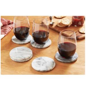 Posavasos decorativos de piedra blanca y gris para mesa de cocina al por mayor, alfombrillas y almohadillas para uso doméstico para cocina y mesa de comedor - Product Image 1