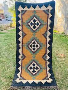 Latest Collection Vintage Wool Jute Kilim <b>Rugs</b> Embroidered Floral Design Floor Carpet for Home Hand Woven Jute Wool <b>Rug</b> - Product Image 2