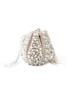 Bolsos Potli para mujer con Bordado de hilo hecho a mano más vendidos, accesorios para fiesta de noche, bolsos de cubo elegantes - Product Image 4