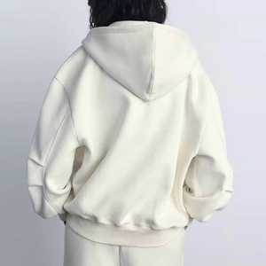 Sudadera con Capucha de Forro Polar para Mujer, Estilo Urbano, Tendencia de Invierno, Cierre Completo, Mangas Largas, Colección de Sudaderas para Correr y Entrenar - Product Image 6