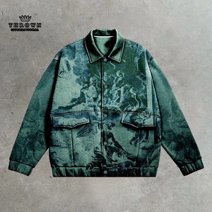 Chaqueta Varsity de Algodón Casual de Primavera 2024, Estilo Preppy con Cuello, Diseño con Letras, Transpirable, Elegante, con Cremallera, Estilo Hip Hop, OEM ODM, Último Modelo - Product Image 3