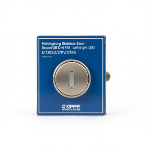 ชุดโรเซตต์สแตนเลสทรงกลม Helsingborg OB DIN F69 ซ้าย/ขวา D/D HOPPE รุ่น E1730Z/17KV/17KVS สำหรับตู้เก็บของ - Product Image 2