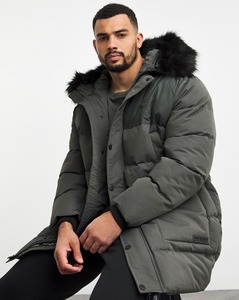 ¡Novedad de 2025! Chaqueta acolchada con logotipo personalizado de Color verde elegante, chaqueta de invierno con cuello levantado a la moda con bordado - Product Image 5