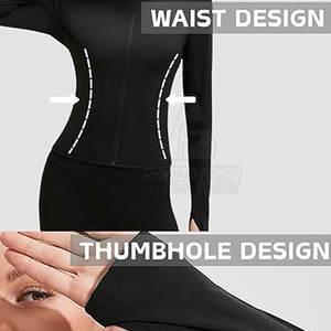 Veste de golf tricotée pour femme, séchage rapide, respirante, en polyester/nylon écologique, pour l'entraînement de golf et les activités de plein air 2026 - Product Image 3