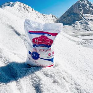 Sel de table raffiné iodé de qualité supérieure Merveillesel 25 kg, certifié ISO et HACCP, sel de mer Celtique en vrac en sac - Product Image 6