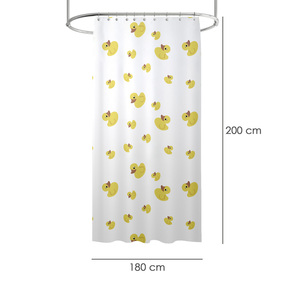 Tenda da doccia con disegno di anatroccoli 180x200 cm. Impermeabile - Product Image 2