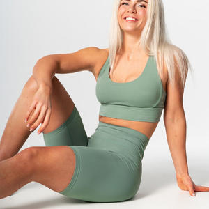 Short de motard personnalisé pour femmes pour l'entraînement en salle de sport et vêtements décontractés fournisseur OEM avec logo impression tissu respirant marque privée - Product Image 4