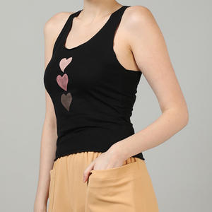 Camisetas sin mangas para mujer recién llegadas al por mayor, camisetas sin mangas de algodón transpirables de secado rápido para mujer, camisetas sin mangas con logotipo personalizado OEM - Product Image 4