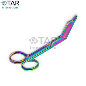 Tijeras para Vendas Lister, Manuales, Multicolores, 5.5 Pulgadas, Primeros Auxilios, Enfermería, Cirugía, Herramienta de Corte Médica, Acero Inoxidable de Alta Calidad - Product Image 4