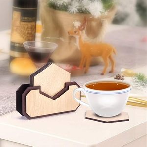 Best Selling Wooden <b>Coasters</b> Set For <b>Drinking</b> Serving Table Top Cup Serve walnut <b>coasters</b> At Low Cost By AALIYAN IMPEX - Product Image 4