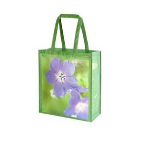 Sacs d'épicerie réutilisables écologiques personnalisés Logo personnalisé brillant PP-tissu non tissé recyclable - Product Image 1