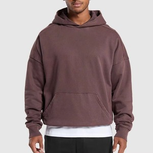 Pull à capuche imprimé personnalisé de haute qualité OEM 100% coton polaire col rond pour hommes et femmes en hiver - Product Image 1