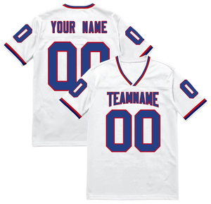 2025 personnalisé Football américain 3D imprimé Polyester Jersey nom de l'équipe numéro cousu Football chemise maille respirant Rugby Jersey - Product Image 3