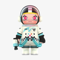 POP MART MEGA SPACE MOLLY 400% VANS Figur Koleksi dengan Bahan PVC ABS PC Polyester untuk Penggemar Sneaker