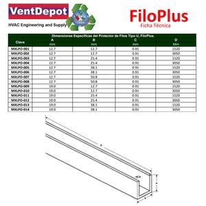 Profil en U en acier inoxydable 304 MXLPO-017 1x1 1/2x1 en 1,52 m Accessoires pour portes et fenêtres - Product Image 2