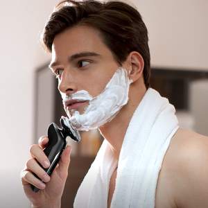 Rasoir électrique double lame humide et sèche, charge sans fil, mini rasoir rotatif pour le visage et le corps, interface en allemand, IPX7 - Product Image 5