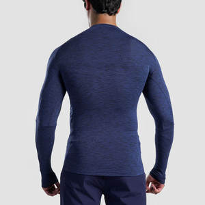 Camisas de compresión para hombre con cuello redondo a precio competitivo/100% camisas de compresión transpirables para hombre - Product Image 2