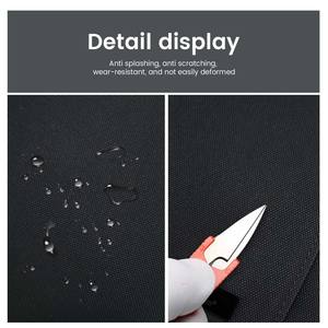 Maletín para portátil de cuero genuino de 16,1 \ ", PC duradero para cierre de cremallera, estilo moderno y delgado, diseño Simple, bolsa negra 9658 - Product Image 2