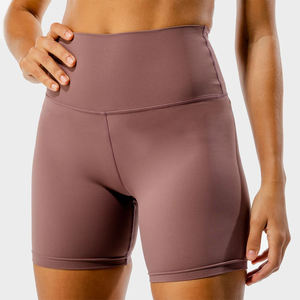 Pantalones Cortos de Yoga Ajustados de Color Sólido de Poliéster/Spandex para Mujer, Más Vendidos, Parte Inferior Flexible, Cintura Media, Personalizados, Ecológicos - Product Image 5