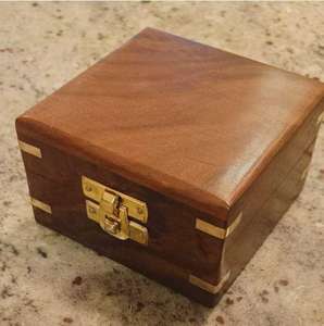 Beautifully Carved <b>Large</b> Wooden Jewellery Box Artisan Craft Home Decoration for Christmas Elegant <b>Candle</b> Stand - Product Image 5