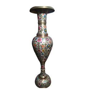 Taille personnalisée Gravé Pot De Fleur Antique Indien Décor Nakkashi Travail Pour La Décoration De La Maison Faveur De Mariage Pot De Fleur En Métal. - Product Image 6