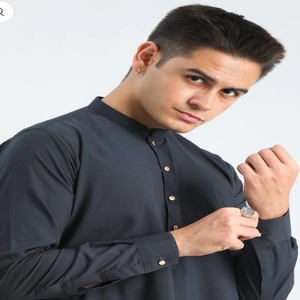 Gents Kurta Pajama Suits Pathani Ready Made Suits for Pakistan and Indian Clothing for <b>Eid</b> and Wedding Occasions - Product Image 5