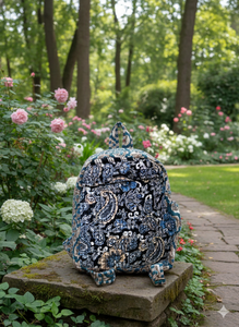 กระเป๋าซิปแบบยุทธวิธีลายดอกไม้แบบควิลท์ Le Souvenirs ความจุ 10 กก. ซับในผ้าฝ้ายออร์แกนิก ดีไซน์แฟชั่นสุดหรู - Product Image 2