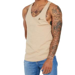 Retailer Men Sleeveless Racerback Tank <b>Top</b> & Vest Cotton Bamboo Fiber Front Logo Blank Design Quick Dry & Breathable - Product Image 1