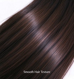 Peluca de Cabello Humano 100% para Mujer, Peluca Negra Larga y Lisa con Flequillo, Cabello de Aspecto Natural en Capas para Uso Diario y Fiestas - Product Image 3
