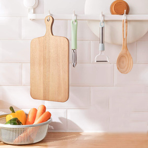 Tabla de cortar de madera natural para comida y pizza, utensilios de cocina, tabla de cubiertos para carbonizar ingredientes - Product Image 5