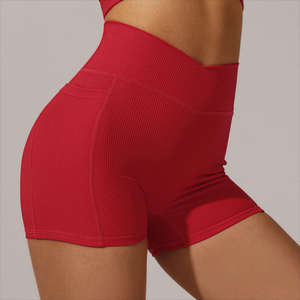 Nouvel ensemble de yoga pour femmes, haut à manches courtes et leggings taille haute, pour la salle de sport, ensemble de 2 pièces, haut à col rond et pantalon de yoga - Product Image 2