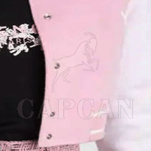 Top corto transpirable para mujer con logotipo impreso personalizado y decoración de letras bordadas Chaqueta lisa - Product Image 6