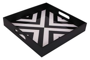 New Designs Natural Wood Resin <b>Serving</b> <b>Tray</b> Square Shape Wooden <b>Tray</b> Home Coffee Cup <b>Serving</b> Wholesale Acacia Square Shape - Product Image 2