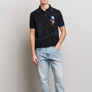 Venta en línea Nuevo diseño Absorbe la humedad Transpirable Hombres Bordado Polo Camisetas Tallas grandes Ropa Bordado Polo Camisetas - Product Image 3