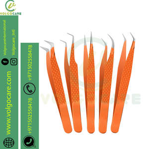 2024 ensemble de 6 pinces à souder inversées en céramique de précision fabriquées avec des pointes pointues et incurvées en acier inoxydable ensemble de pinces à épiler - Product Image 2