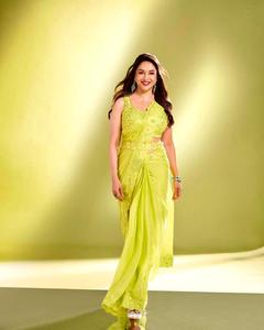 Elegante indio Bollywood elegante Saree suave Georgette tela exclusiva Sari blusa elegante Ropa Étnica última blusa de moda - Product Image 3