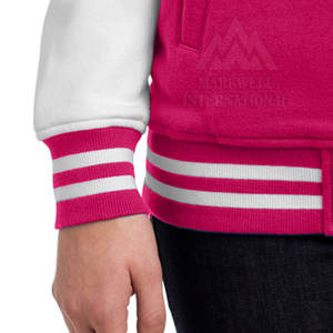 Chaqueta de invierno informal para mujer, estilo Letterman, de algodón tejido con cuello alto, para uso exterior, venta al por mayor de fabricantes pakistaníes - Product Image 6