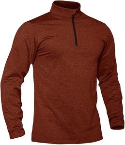 Haut surdimensionné à demi-fermeture éclair pour hommes en coton molleton lourd 430 GSM brossé intérieur texture douce OEM & ODM broderie personnalisée directe d'usine - Product Image 5