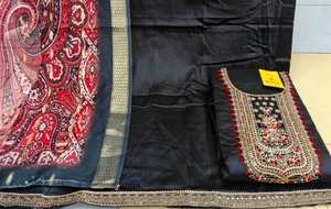 Trajes de Salwar Kameez de tamaño libre de diseñador moderno para mujer, ropa de fiesta tradicional india y paquistaní bordada a mano - Product Image 3