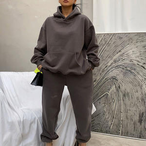 Conjunto Deportivo de Dos Piezas de Satén para Invierno, Unisex, de Alta Calidad y Ecológico, Sudadera con Capucha y Pantalones Deportivos, Tallas Grandes, Venta al Por Mayor para Hombres y Mujeres, 2023 - Product Image 4