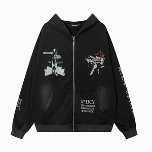 Custom Mens Plus Size 100% Cotton Hooded <b>Drop</b> Shoulder Fleece Winter Casual Windproof Quick Dry Breathable 430GSM Hoodie - Product Image 5