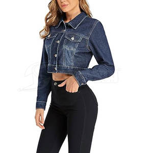 Vestes Jeans Grande Taille Design Personnalisé Imprimé pour Femmes Fabricant Pakistan Vestes Jeans pour Femmes - Product Image 4