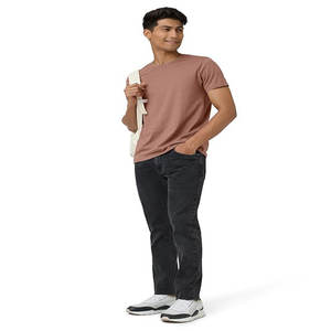 Personnalisé 100% Coton Poids Lourd Boxy Fit Hommes T-Shirt Surdimensionné À Manches Courtes DTG Imprimé Chemises Stérilisé Noir Lavé T - Product Image 4