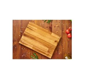 Planche à découper en bois faite à la main avec finition marron en bois de haute qualité parfaite pour servir et préparer la cuisine - Product Image 1