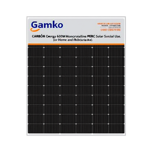Panneau solaire monocristallin PERC Gamko New Energy 600W pour usage domestique et industriel - Product Image 2